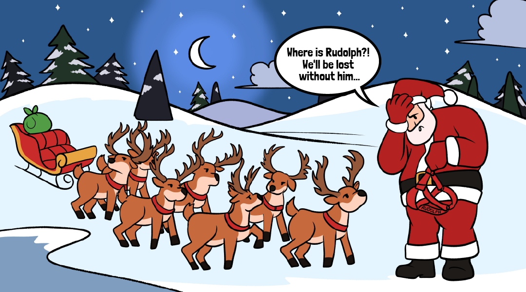 Rudolph Cartoon