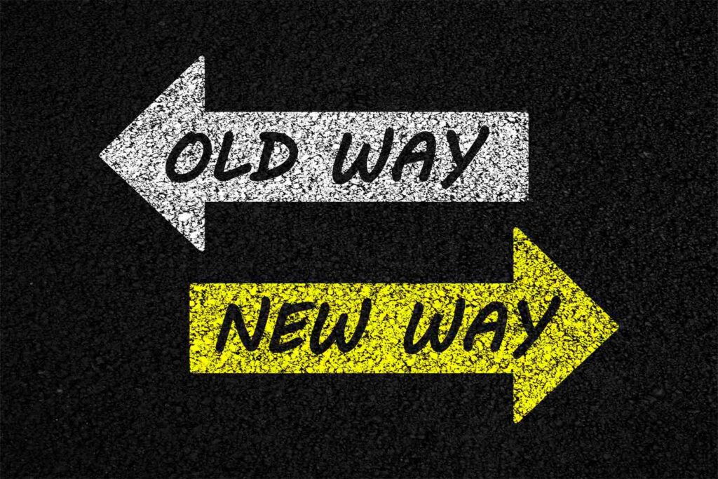 New way old way