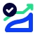 Forecast with confidence icon